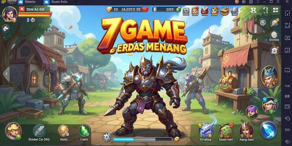 Tampilkan gameplay strategis yang mendebarkan dari 7GAME.
