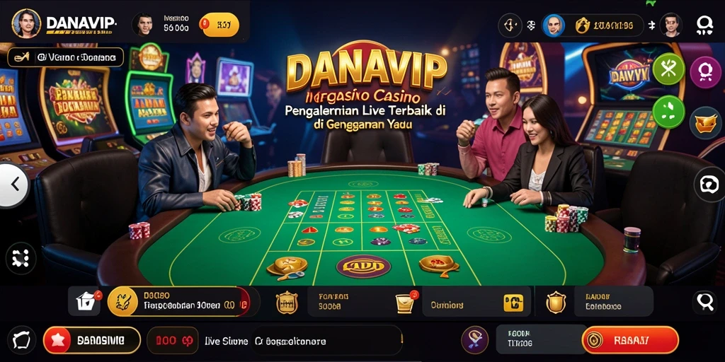 Tampilan menarik dari permainan Live Casino di DANAVIP.