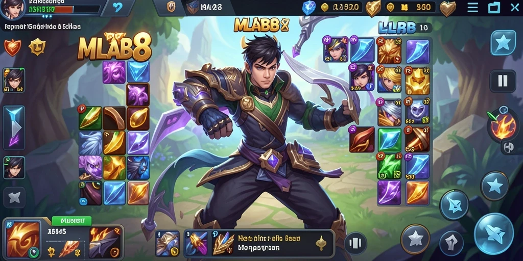 Screenshot gameplay MLBB8 menampilkan aksi mencocokkan yang seru.