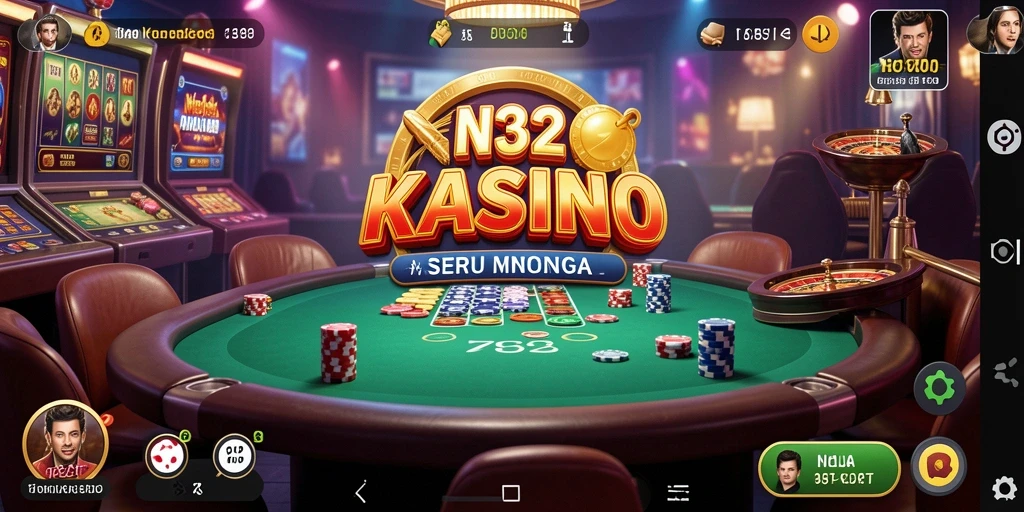 Screenshot gameplay Kasino N32 dengan tampilan menarik dan interaksi pengguna.