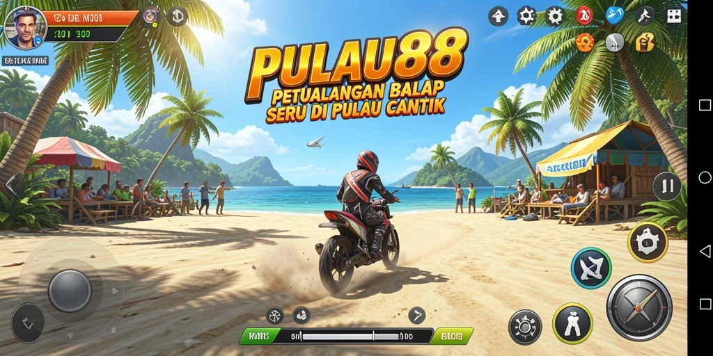 Menampilkan gameplay seru dan grafis memukau dalam balapan PULAU88.
