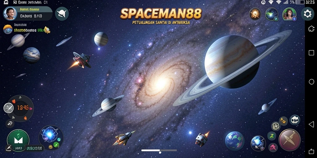 Tampilan gameplay SPACEMAN88 yang seru dan santai.