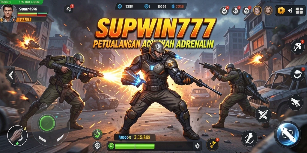 Tampilan mendebarkan dari gameplay SUPWIN777 yang penuh aksi.